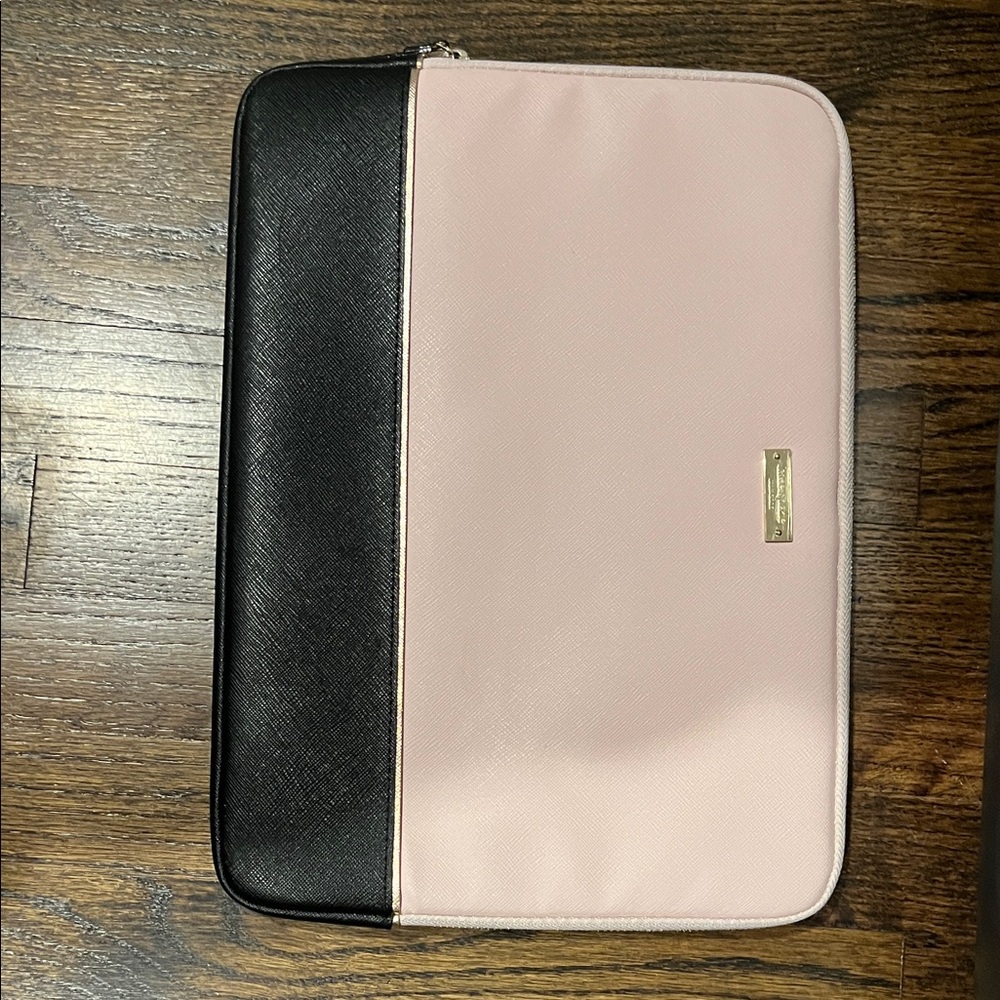 Kate Spade Black and Pink Laptop Sleeve
